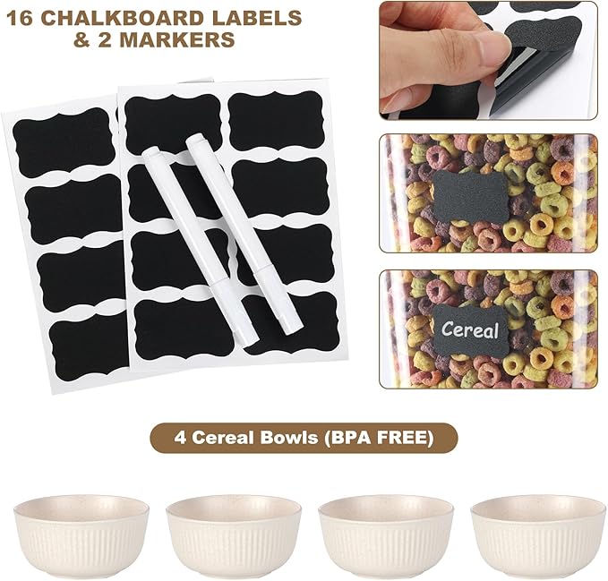 Cereal Dispenser Countertop (2 Pack)