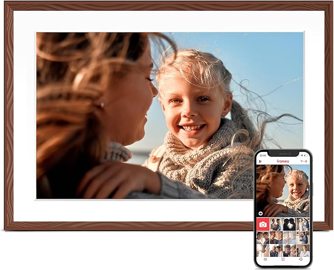 Digital Picture Frame, 10.1'' Frameo Digital Frame Wifi, 32GB Memory,...