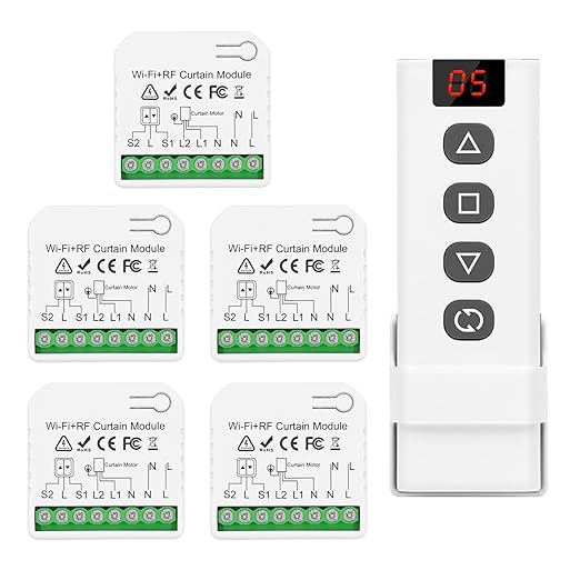 DieseRC 5pcs Wireless Smart Roller Shutter Controller