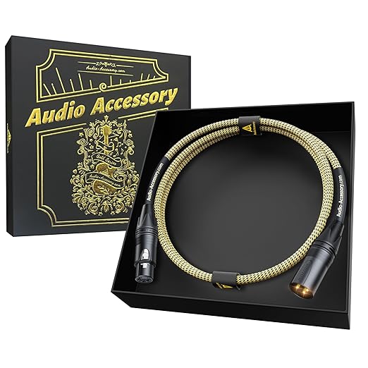 AA AUDIO ACCESSORY Gold Series Star Quad XLR Cables 1.5ft, Neutrik Connectors