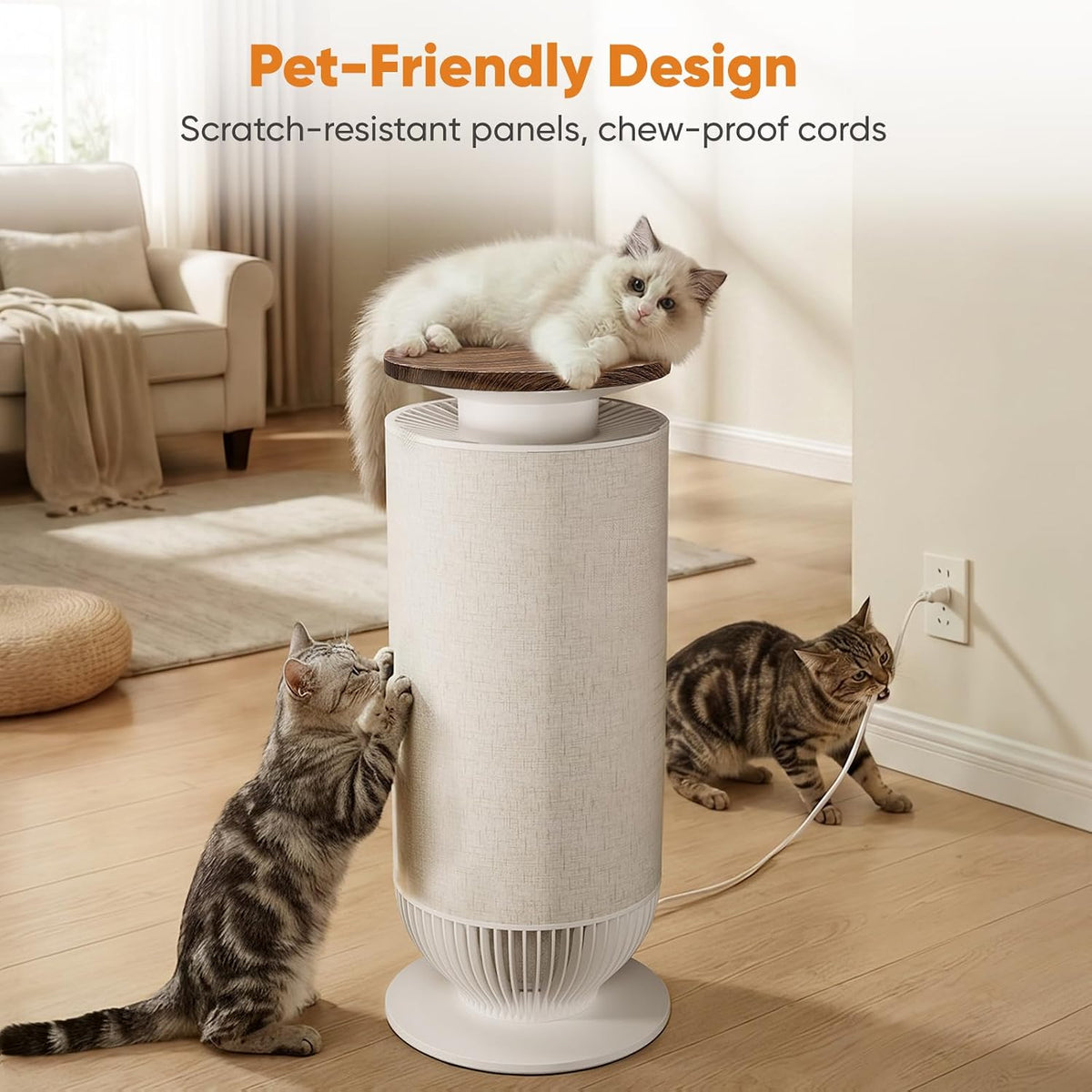 Petbobi Pet Air Purifier for Home, Reduce Pet Hair, Odors, Dust, Dander
