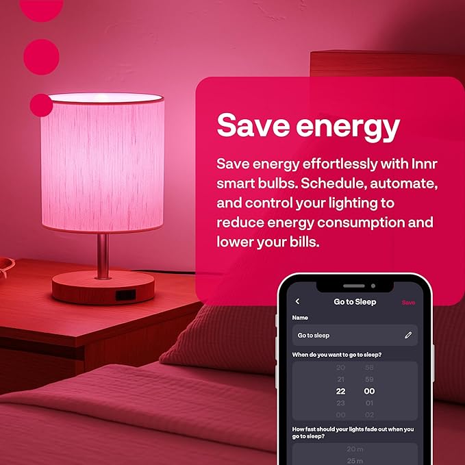 innr Zigbee A19 Smart Bulb, Works (2-Pack)