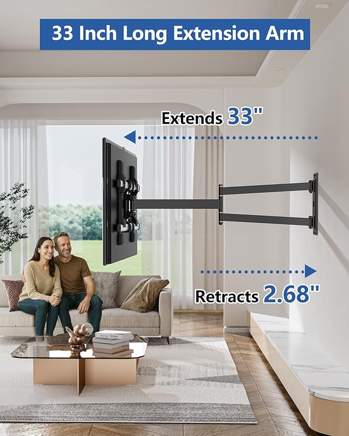 FORGING MOUNT Long Arm Corner TV Wall Mount