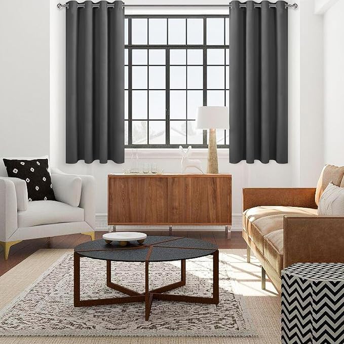 DWCN Blackout Curtains 84 Inches Long, 60 Wide Room Darkening Thermal Light