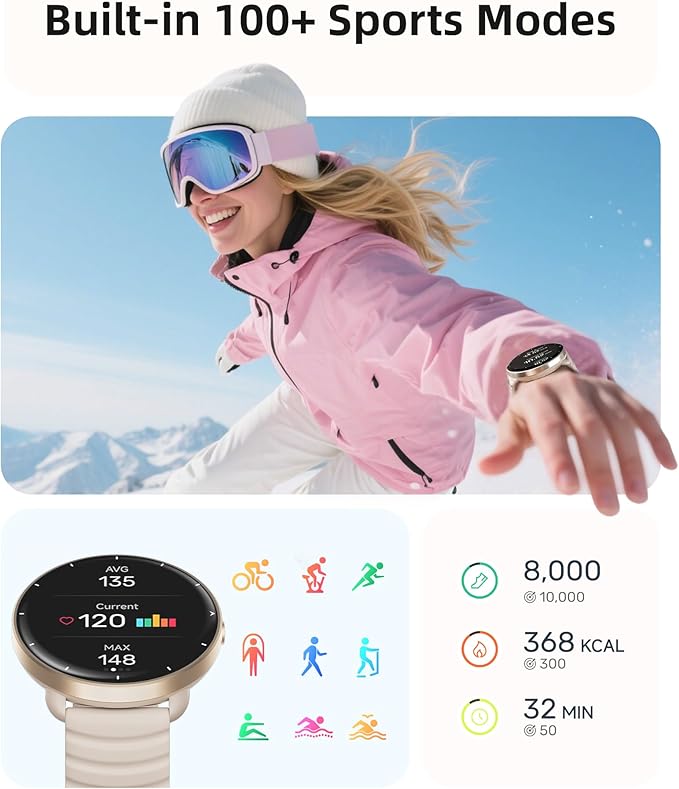 Parsonver Smart Watch for Swimming, 5ATM Waterproof Watch for Pool & Open...