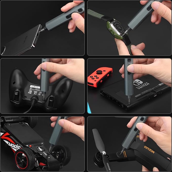 STREBITO Electric Screwdriver 155 in 1 Mini Electric Screwdriver Set, Max 5 N.m