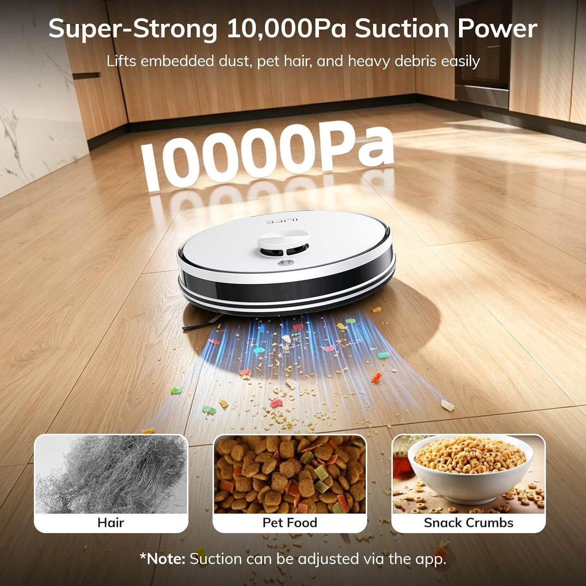 ILIFE A30 Pro Robot Vacuum and Mop,10000Pa Max Suction, Self-Emptying