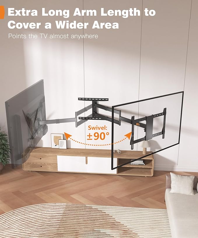 47” Extra Long Arm TV Wall Mount