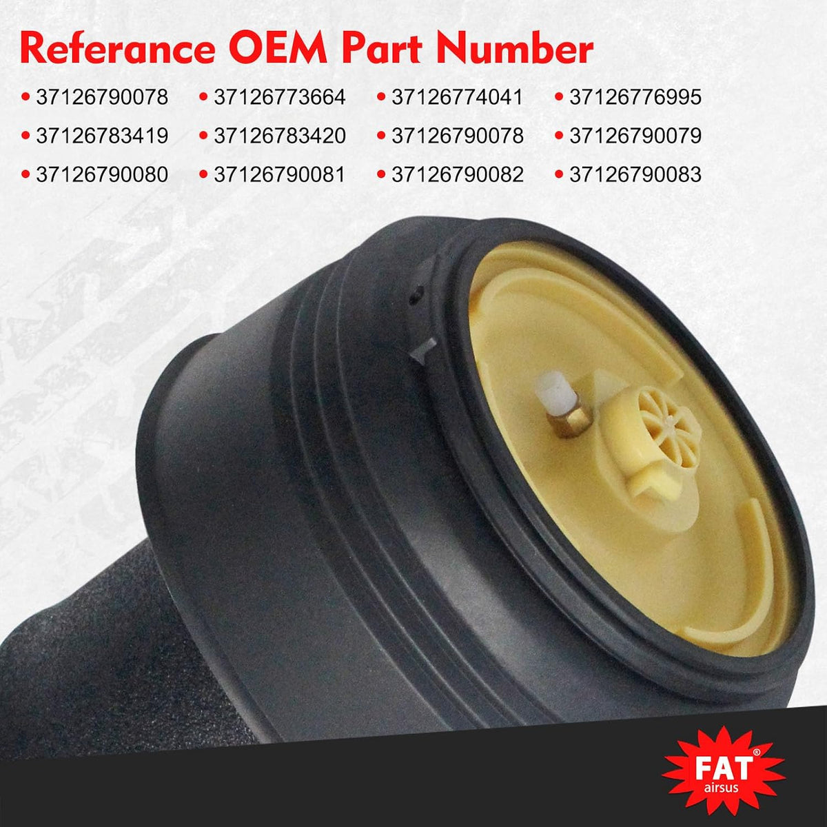 Rear Air Suspension Spring Bag Compatible with BMW X5 E70 X6 E71 E72 37126790...