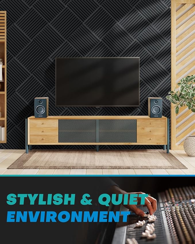 96 Pack Sound Proof Foam Panels