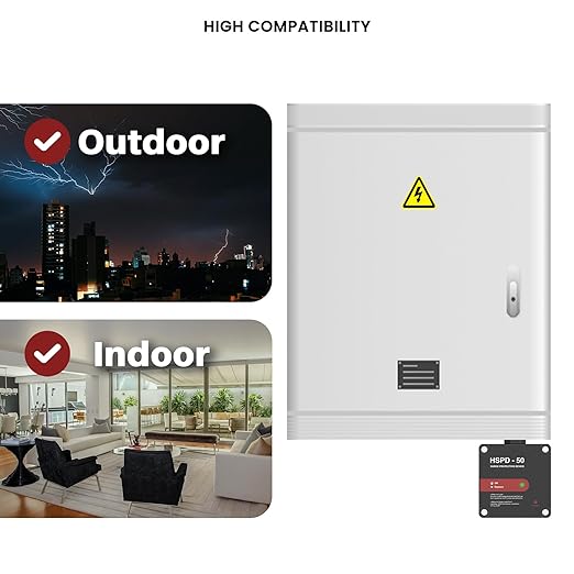 HSPD Square Whole Home Surge Protective Device, Type 1 SPD, Whole House Surge