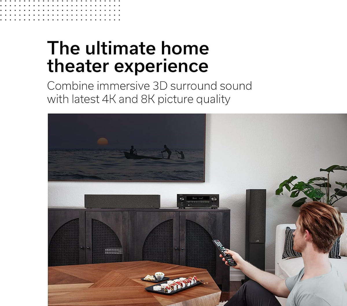 Denon AVR-X1700H 7.2 Channel AV Receiver - 80W/Channel, Built-in HEOS