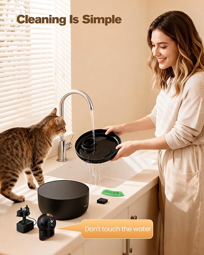 Cat Water Fountain Wireless Cordless: Cat Fountain