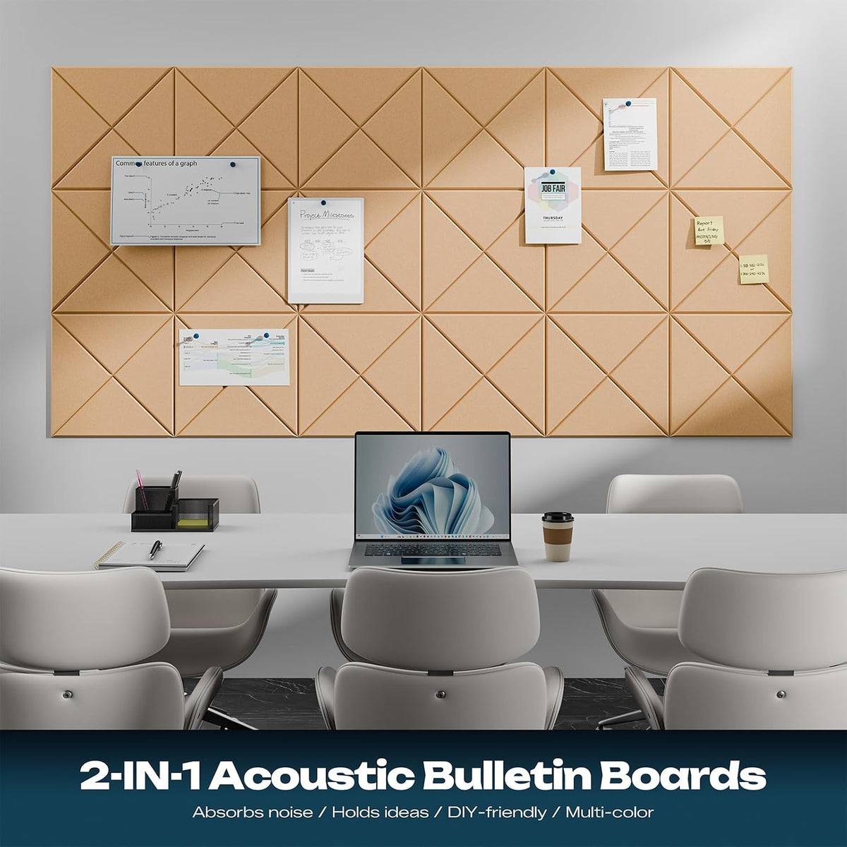 Sonicism 12 Pack X-Lined Acoustic Panels