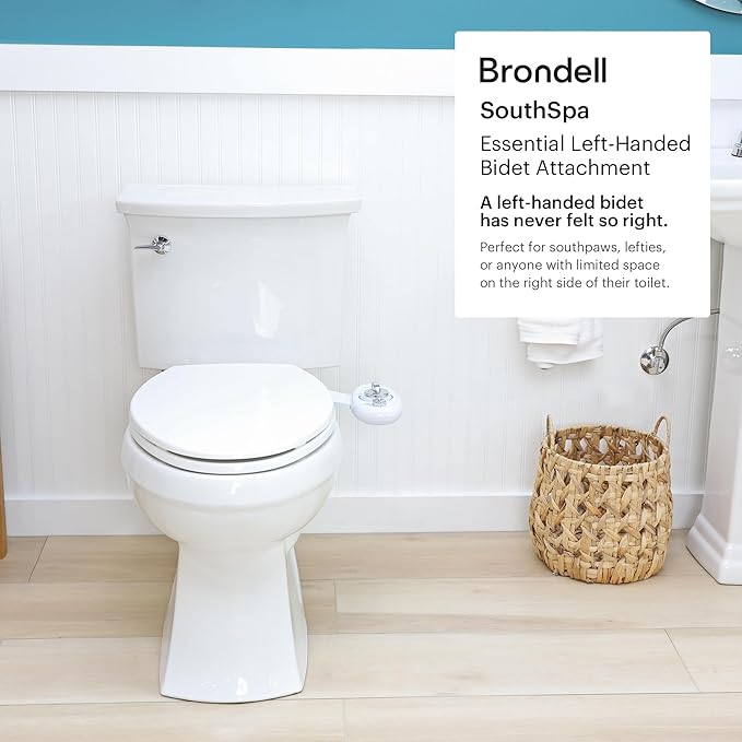 Brondell Bidet Left Hand Bidet Attachment SouthSpa Dual Nozzle