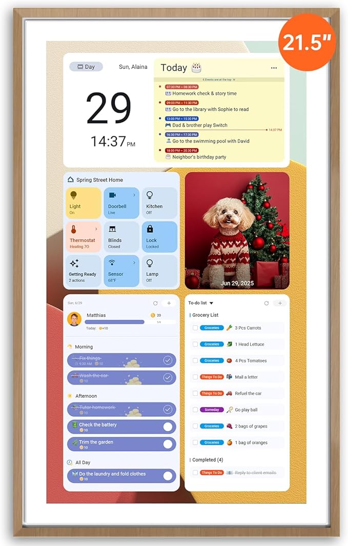 ApoloSign 21.5" Digital Calendar: Dual Mode Calendars