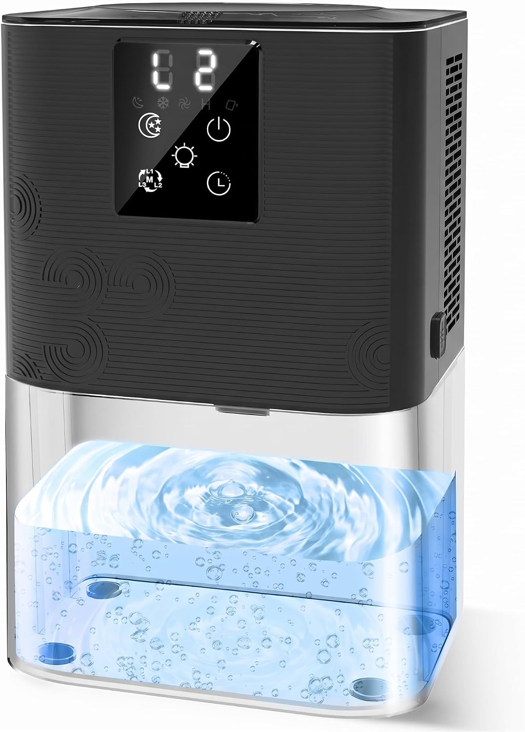 MTOX Dehumidifier for Home, 1000 Sq Ft, 3L Water Tank with Auto Shut-Off