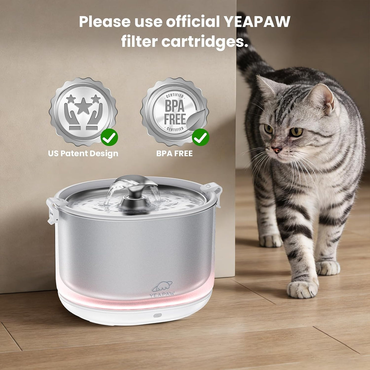 Cat Water Fountain Filters, 3 Pack, 6-Month Supply