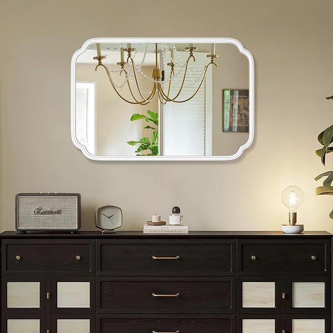 White Bathroom Mirror for Wall 20×30 Inch