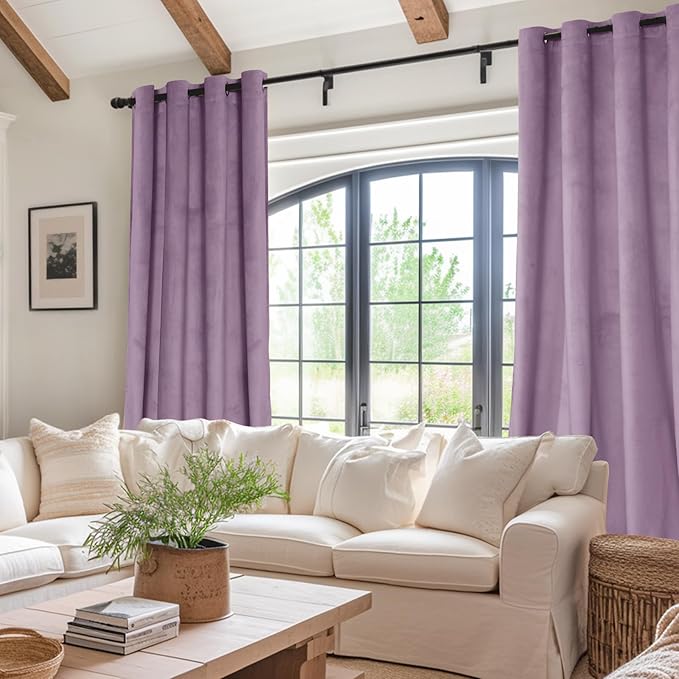 JIUZHEN Velvet Curtains for Bedroom