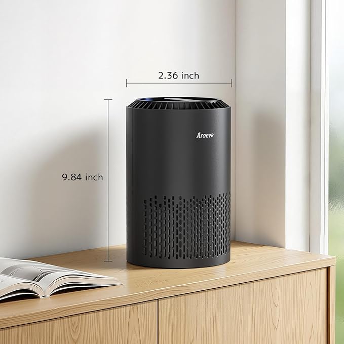 AROEVE Air Purifiers for Bedroom Home, Air Purifier For Smoke Pollen Dander