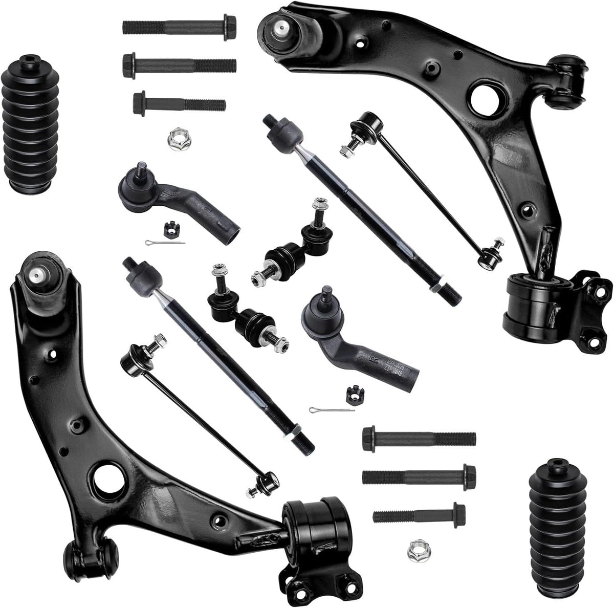 Detroit Axle - Front 12pc Suspension Kit for 2004-2009 Mazda 3 Replacement