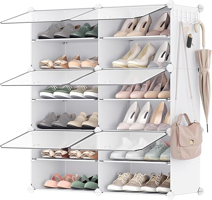 SONGMICS Shoe Rack Organizer, 6-Tier Shoe Storage Cabinet