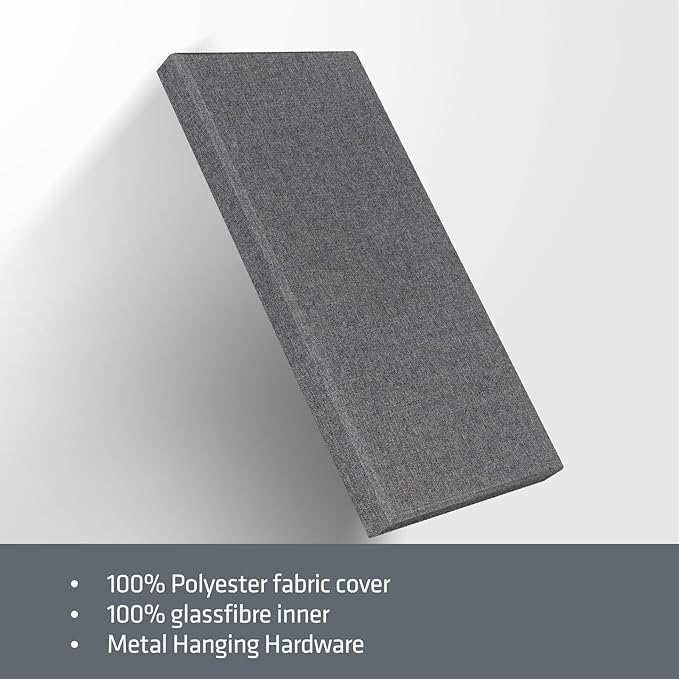 UMIACOUSTICS 2 PCS Acoustic Panel, 47.2" x 23.6" Fiberglass Sound P...