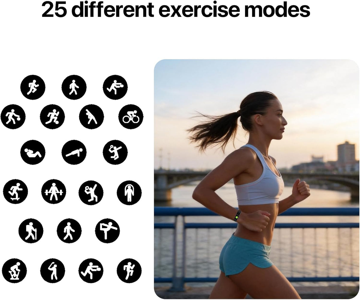 Fitness Tracker with Step/Distance/Calories Counter for Women Men