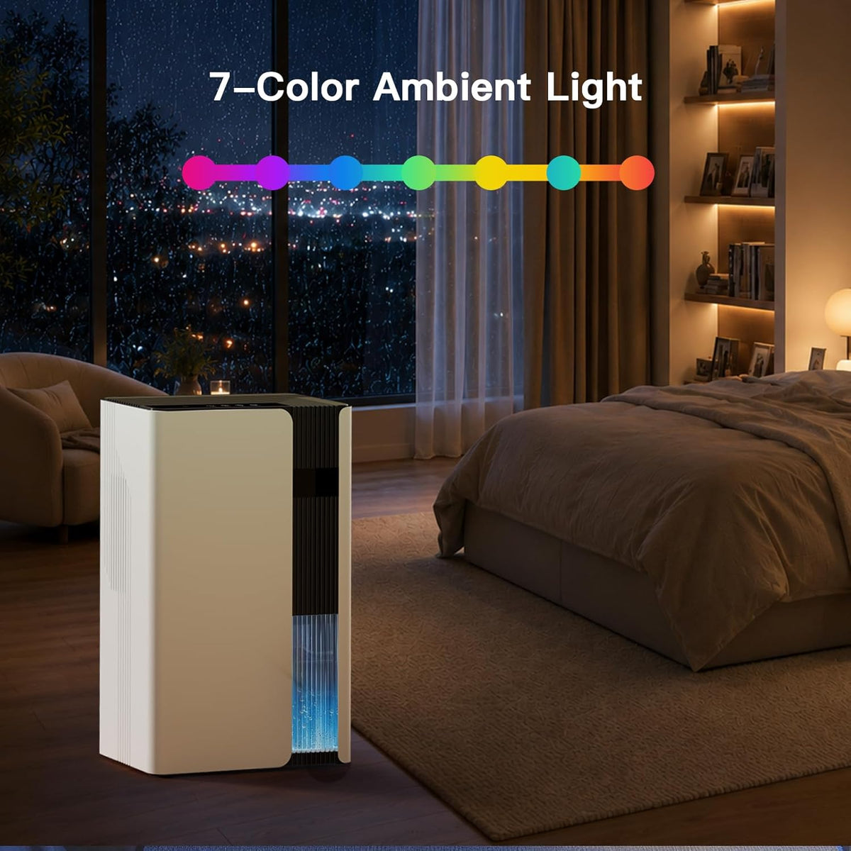 Small Dehumidifier for Bedroom, Quiet 102oz Tank for Small Rooms