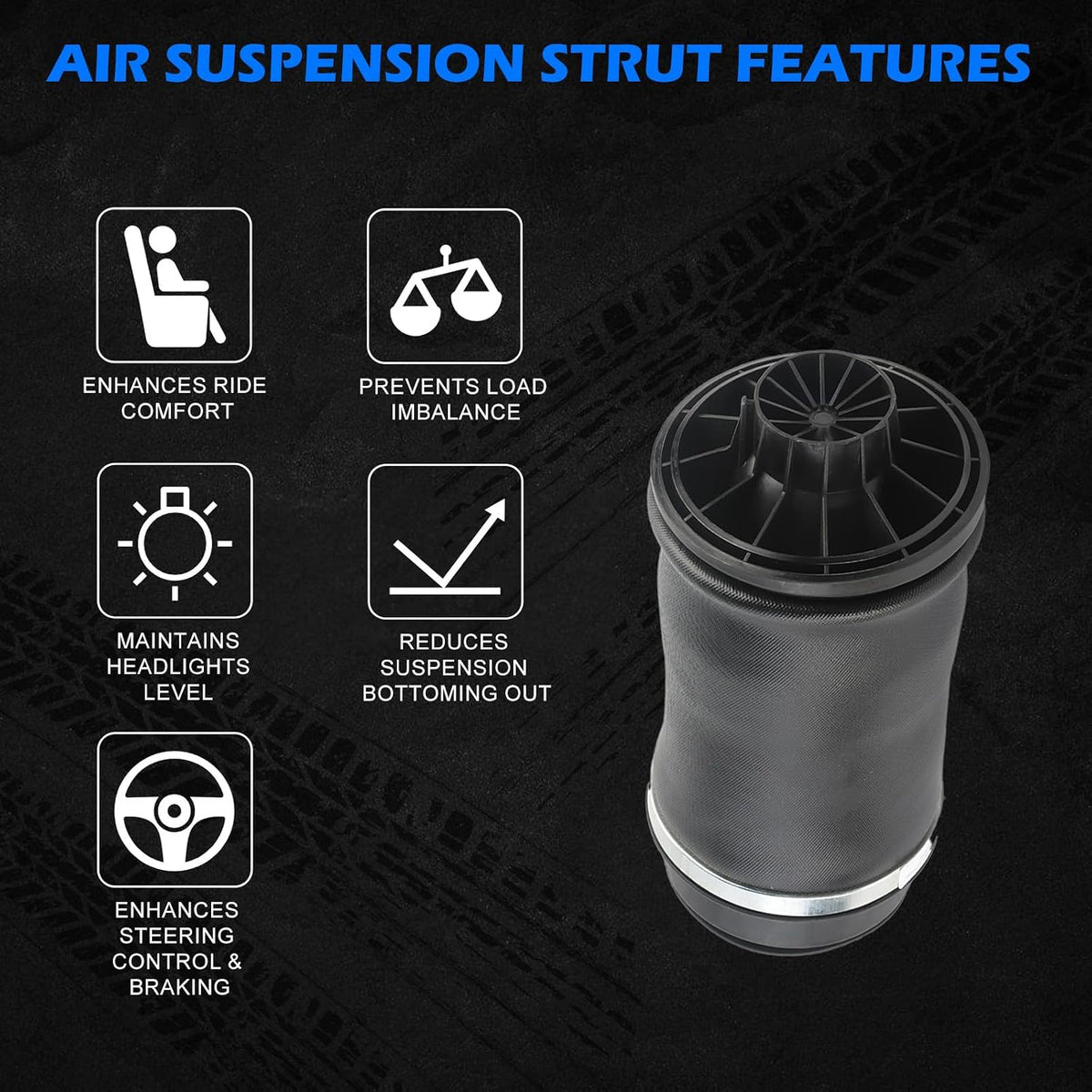 1643200225 Rear Air Suspension Bag Fits For W164 X164 GL320 GL350 GL450