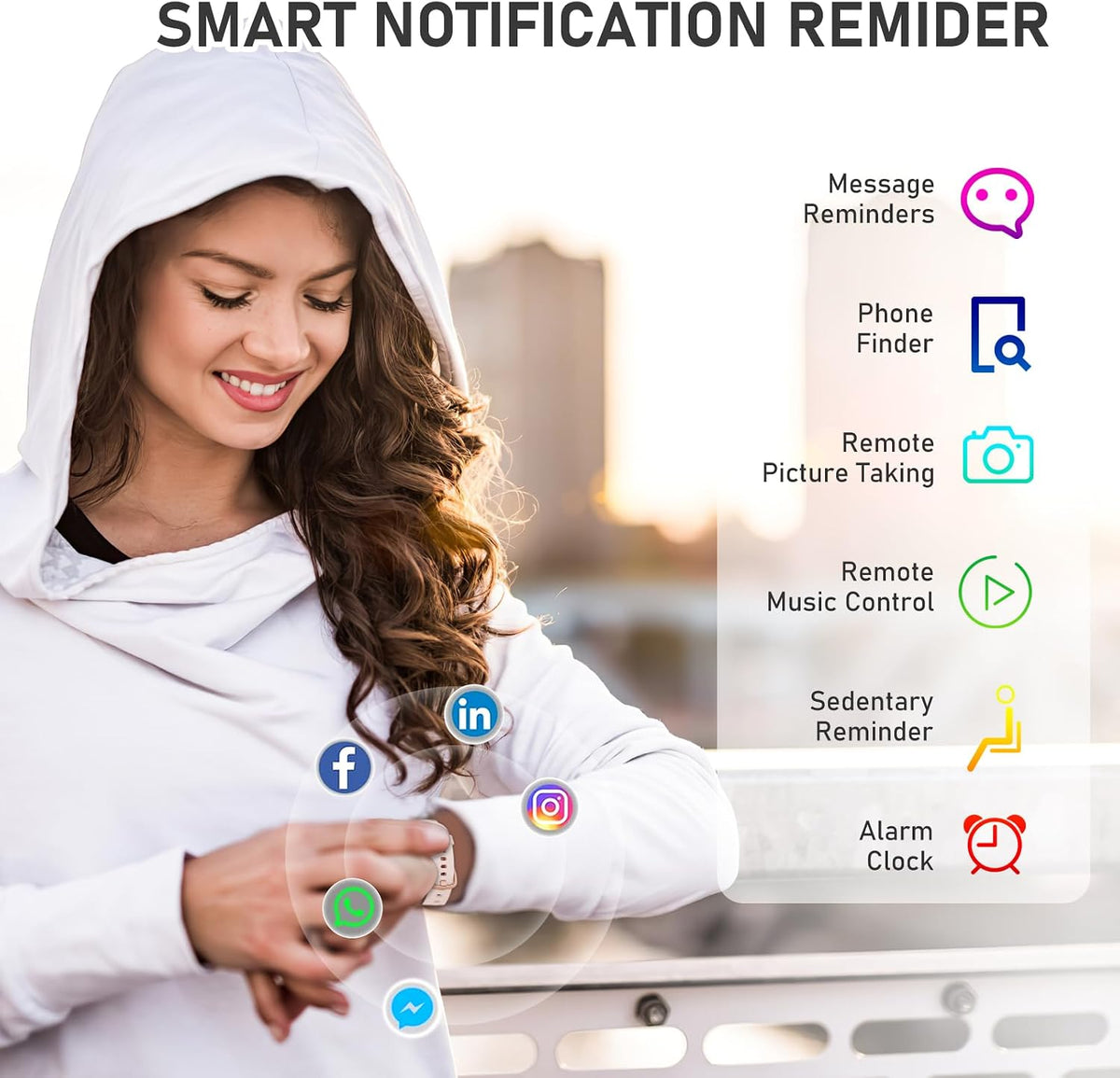 Fitness Tracker with 24/7Heart Rate, Blood Pressure, Sleep Tracking, Step
