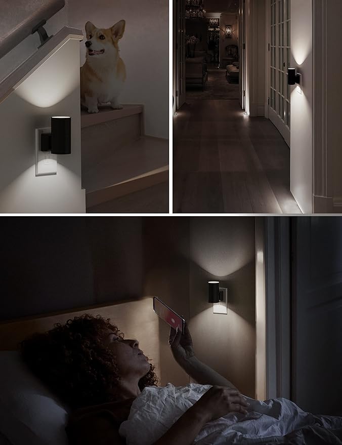 L LOHAS LED Night Light, Bright Wall Plug Night Light, 5000K Daylight White
