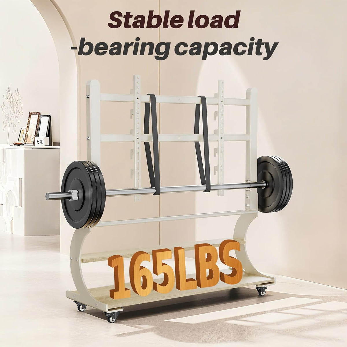 Easel Rolling TV Stand on Wheels for 50-100 Inch TVs with 2-Tier Shelves