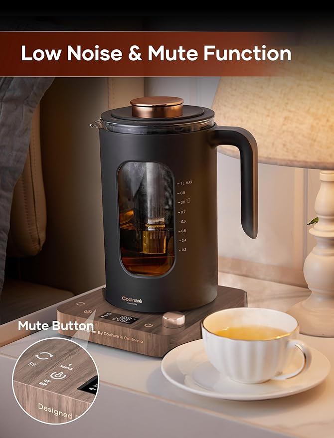 Electric Tea Kettle, INTASTING Glass Electric Kettle