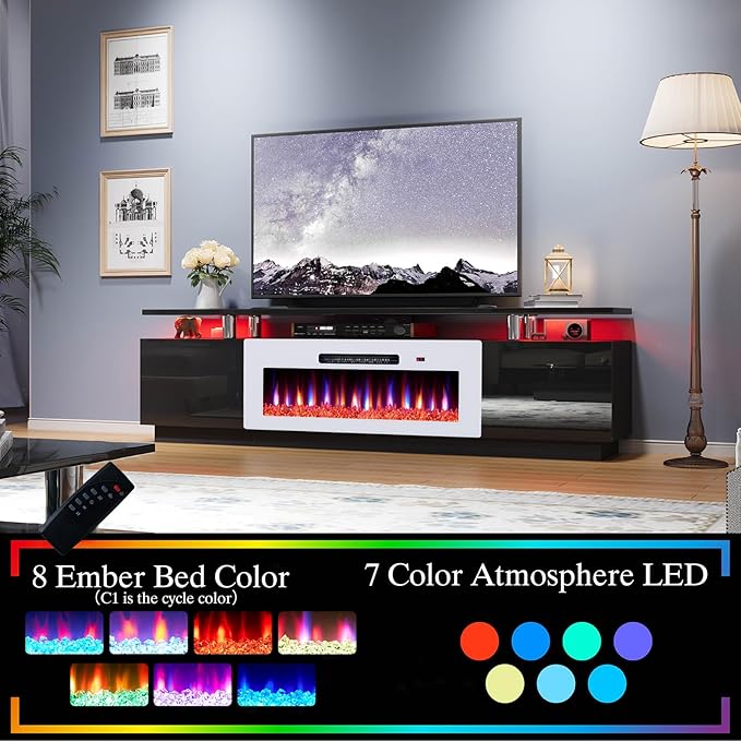 AMERLIFE Fireplace TV Stand