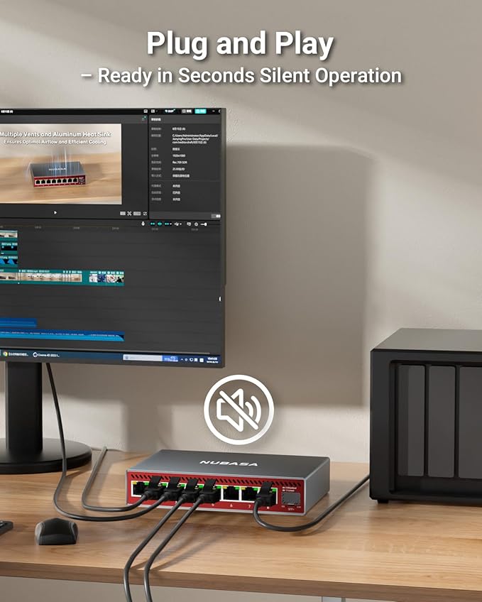 NUBASA 8-Port 2.5Gb Switch