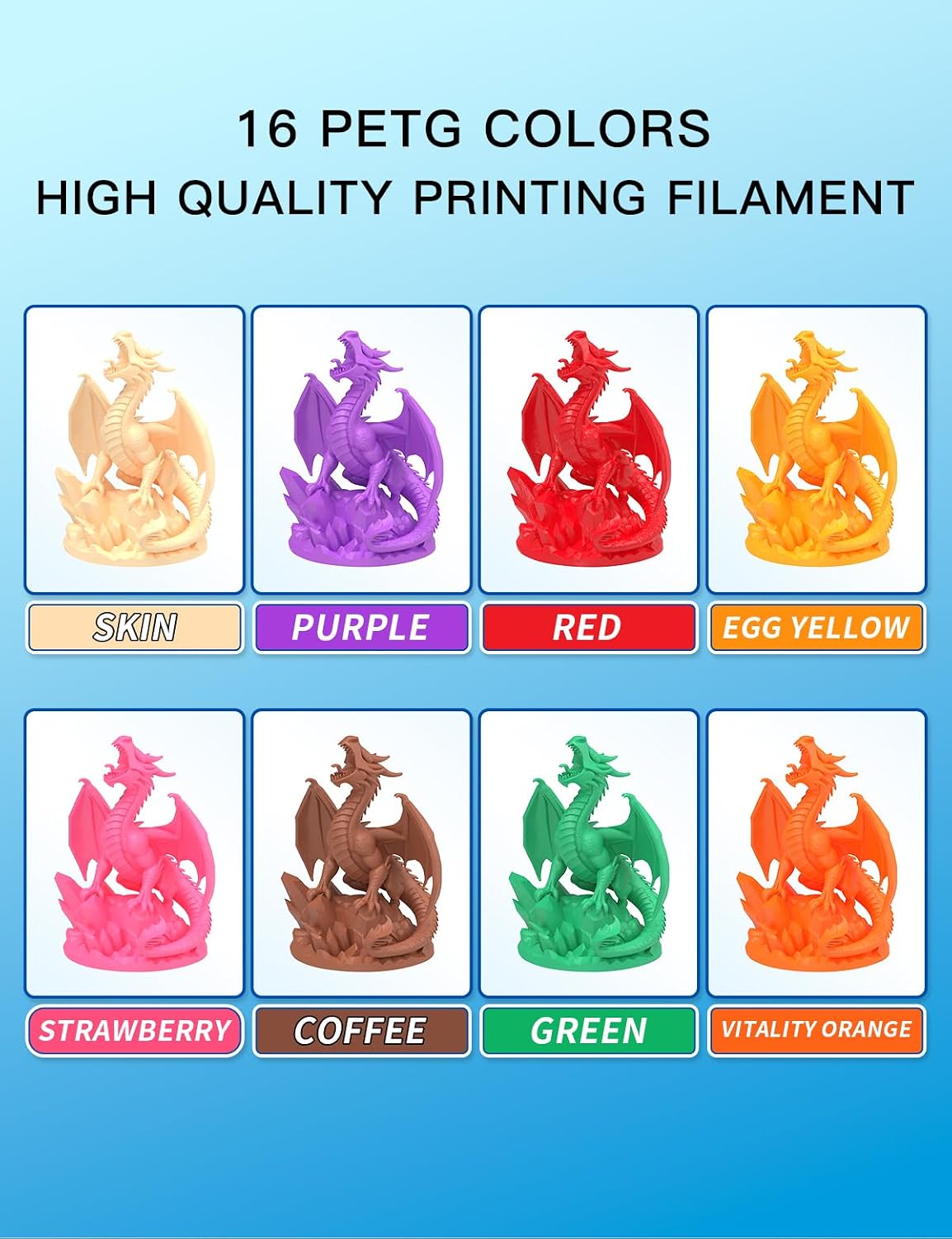 PINBALL PETG 3D Printer Filament 1.75mm High Precision Durable Strong Filamen...