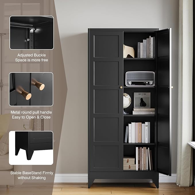 Yizosh Metal Pantry Cabinet,
