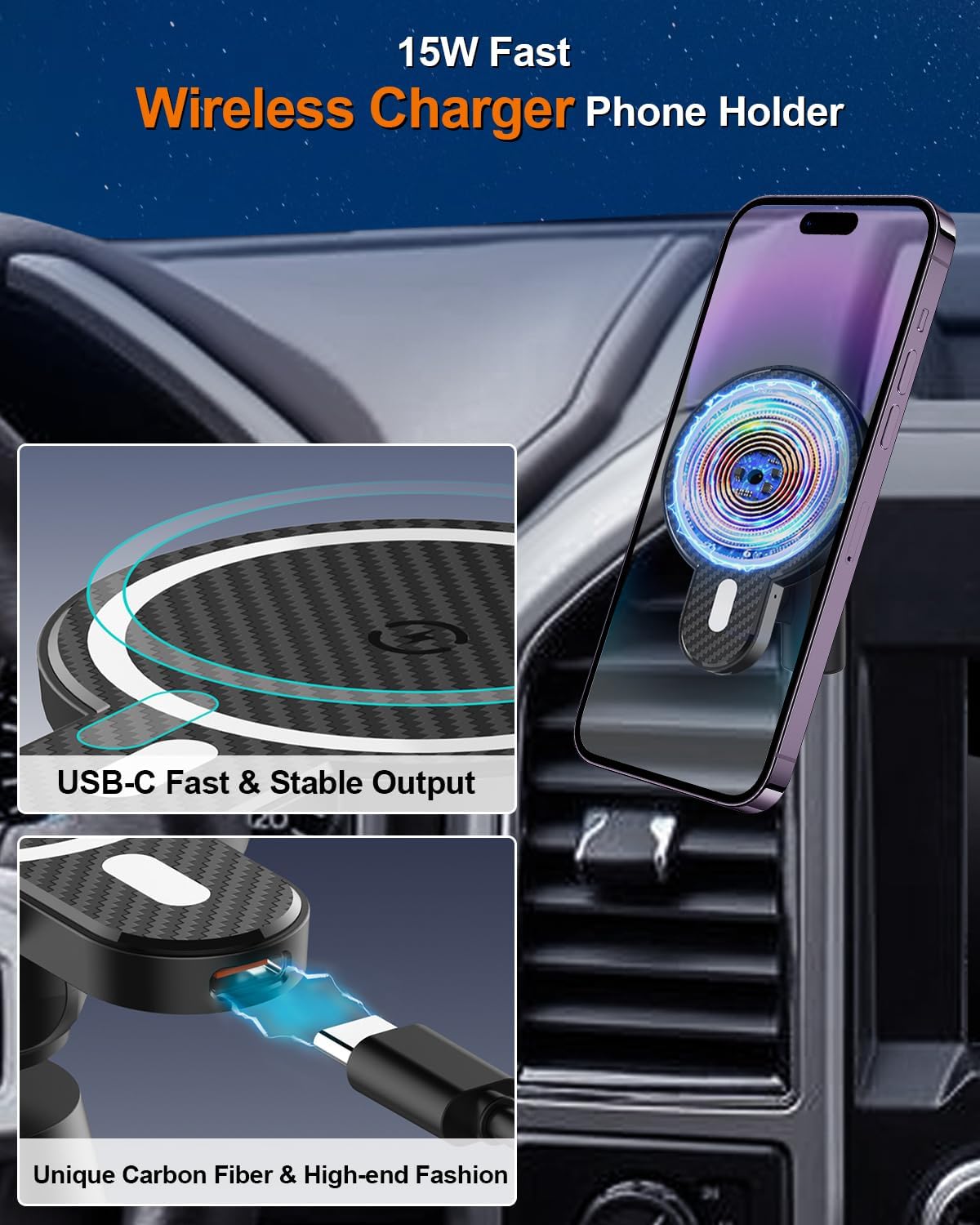 Car Phone Mount for Ford F-150 F150 2015-2020 Accessories Custom Vent