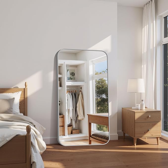 FORBATH 30x55 Inch Silver Bathroom Mirror