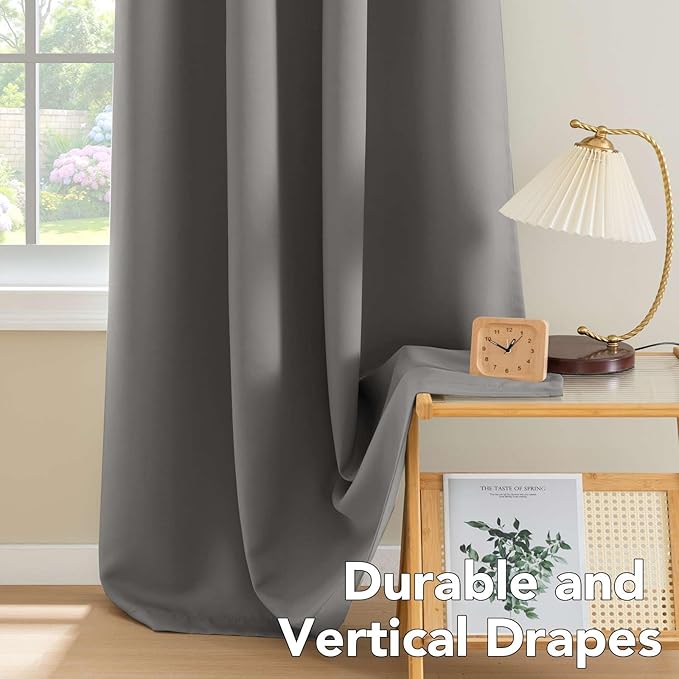 H.VERSAILTEX Three Pass Microfiber Blackout Thermal Insulated Grommet Panel (...