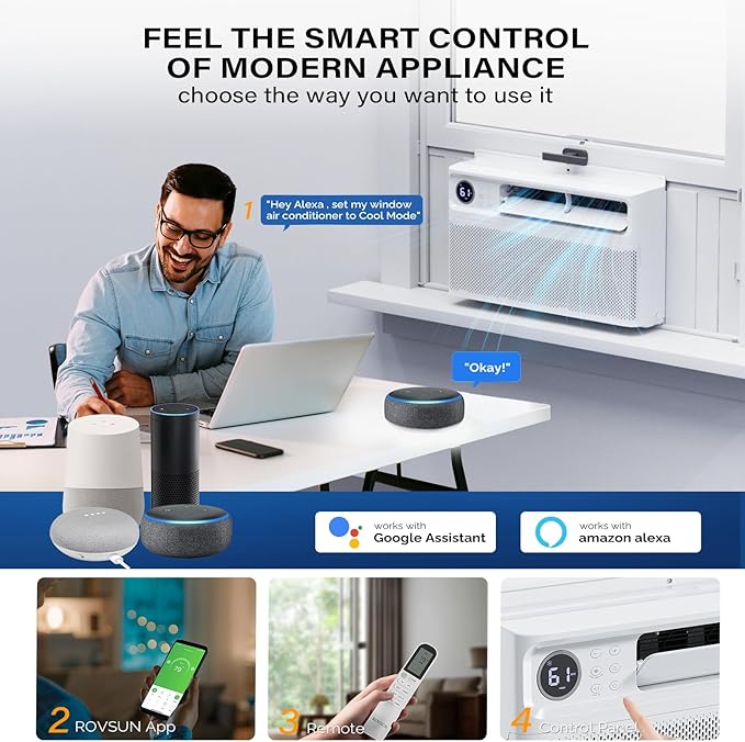 ROVSUN 8000 BTU Inverter Window Air Conditioner