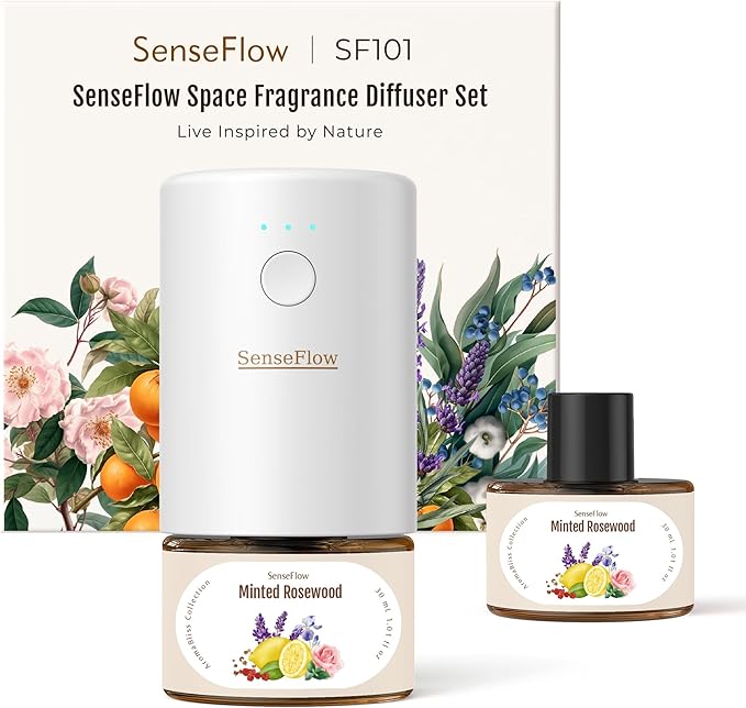 SF101 Pro Plug In Air Freshener, Waterless Essential Oil Diffuser, Non-Toxic