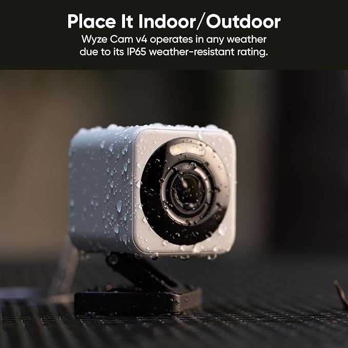 WYZE Cam v4, 2.5K AI Security Camera, Indoor/Outdoor Cameras