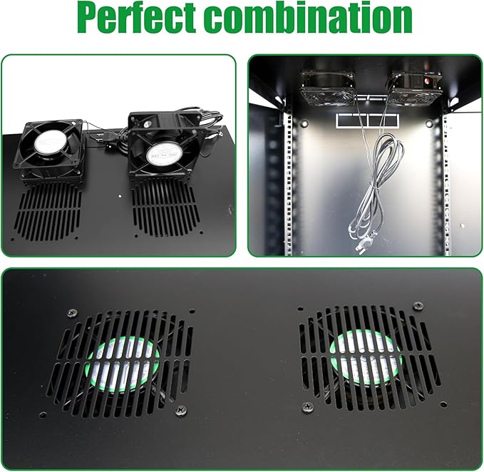 12U Server Cabinet Wall Mount Rack Enclosure