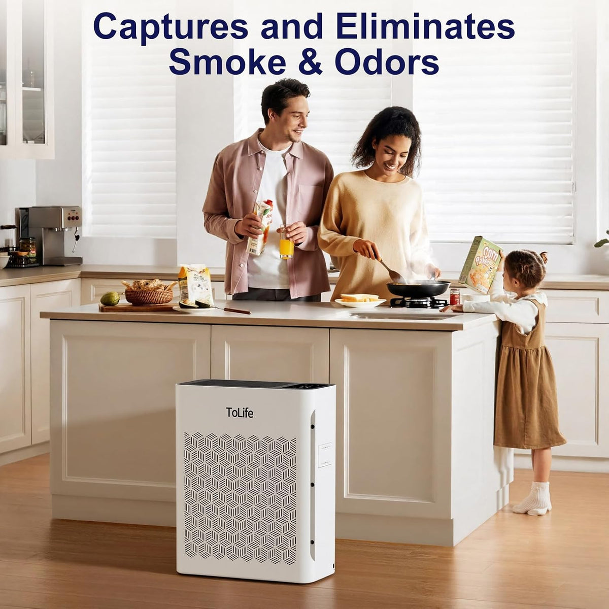 Tolife Air Purifier for Home Large Room up to 1095 Ft² with Sleep Mode