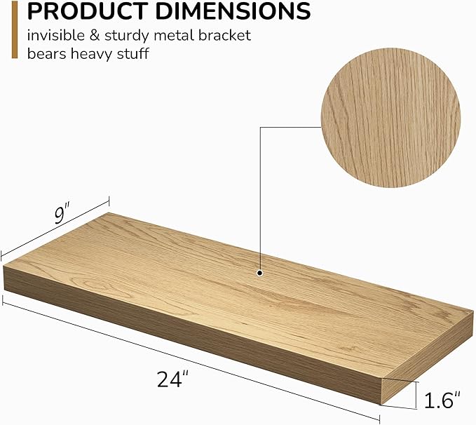 Fun Memories Floating Shelves (2Pack)