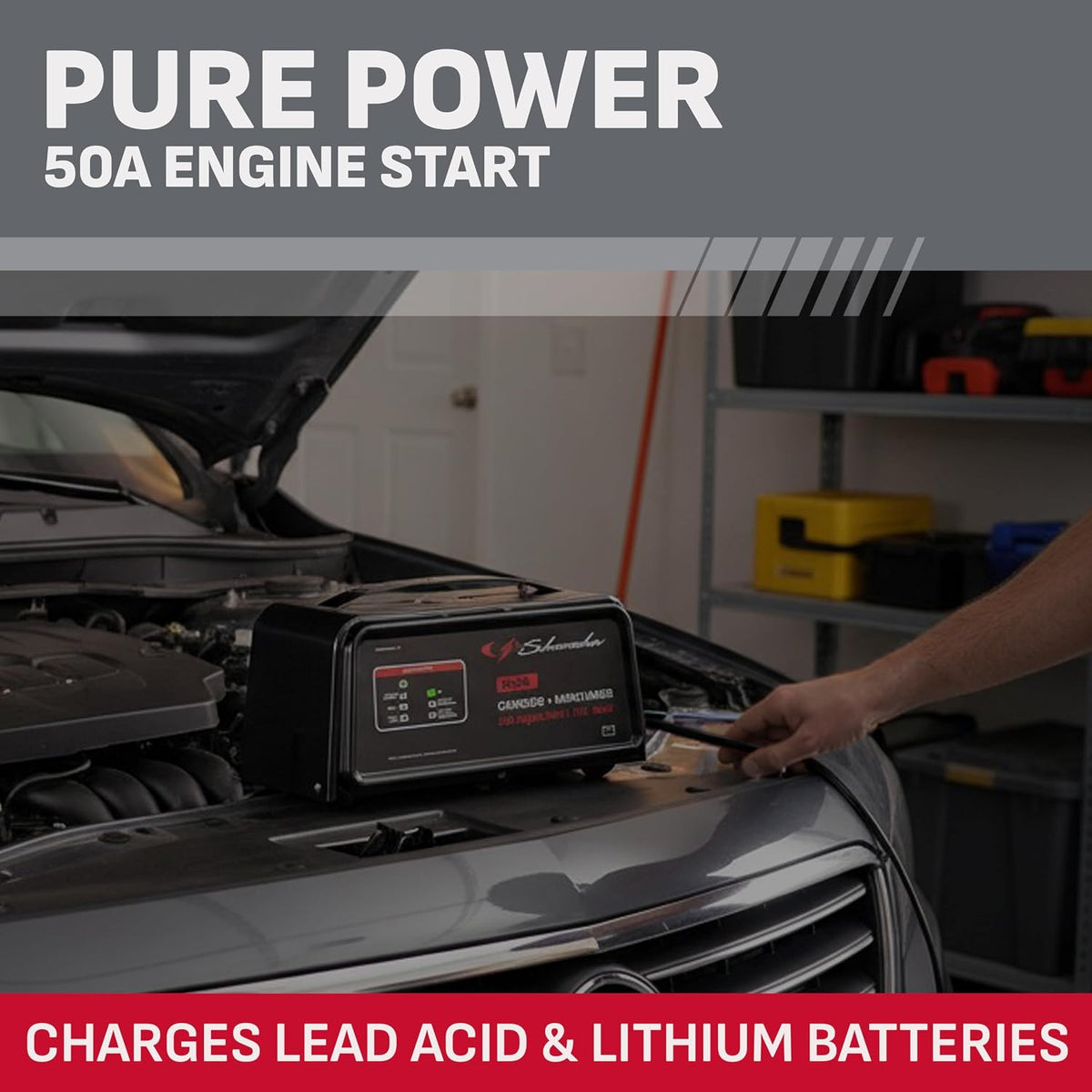 Schumacher Electric 6A Car Battery Charger & Maintainer, 12V – SC1361