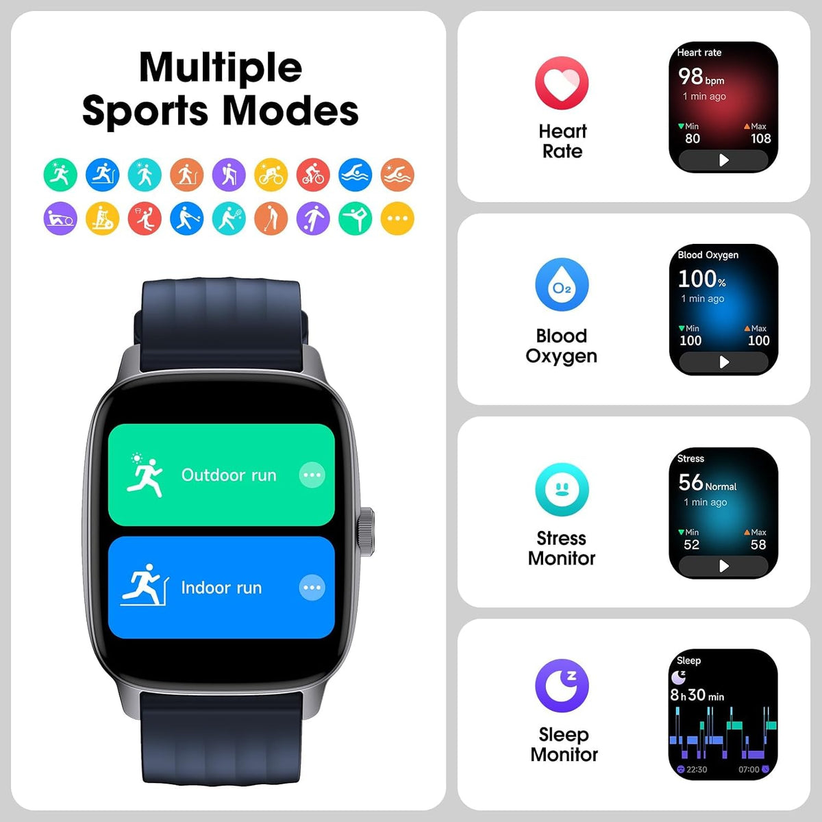 Pedometer Watch Senior Friendly No App No Phone Required, Step Counter